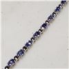 Image 1 : SILVER TANZANITE (4.5CT) BRACELET