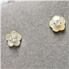 Image 1 : 14K CZ MOTHER OF PEARLS EARRINGS