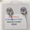 Image 3 : 14K DIAMOND (1.36CT) EARRINGS