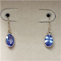 14K TANZANITE (1.3CT) EARRINGS