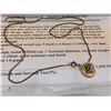Image 1 : APPRAISED 18K YELLOW GOLD PENDANT WITH 18.5" 10K GOLD CHAIN