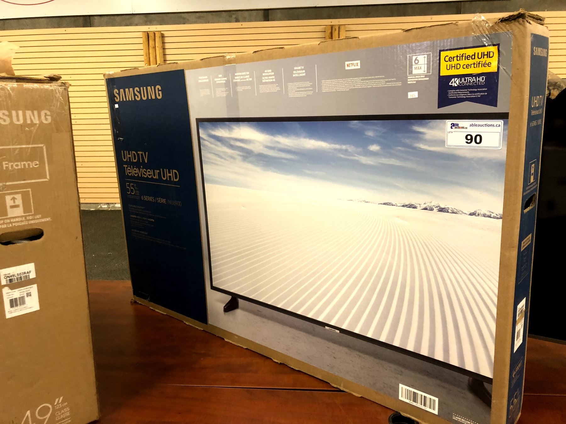 SAMSUNG 55" 6 SERIES UHD TV, MODEL UN55NU6900F, WITH REMOTE - Able Auctions