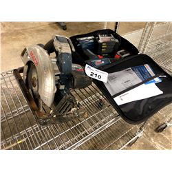 BOSCH CS20 CIRCULAR SAW, DRILL AND BATTERY WITH CHARGER