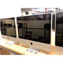 APPLE 20  IMAC, MODEL A1224, NO HDD, SERIAL NUMBER H09245G29TH