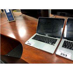 APPLE 13  MACBOOK PRO, NO CHARGER, NO HDD, SERIAL NUMBER W8950B3K66D