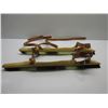 Image 2 : Wood Strap-On Ice Skates with Metal Blades
