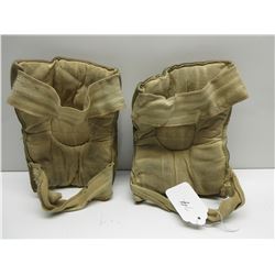 Vintage Suede Leather Hockey Elbow Pads