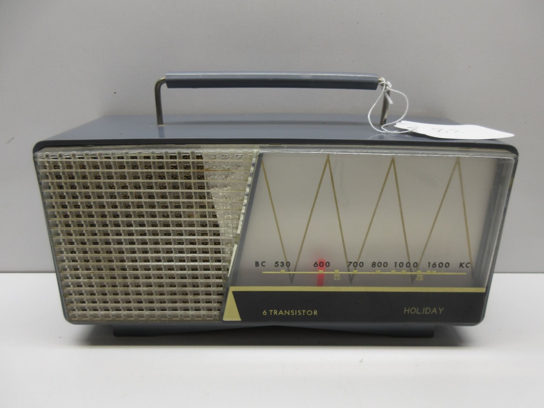 Working Blue Holiday Transistor AM Radio