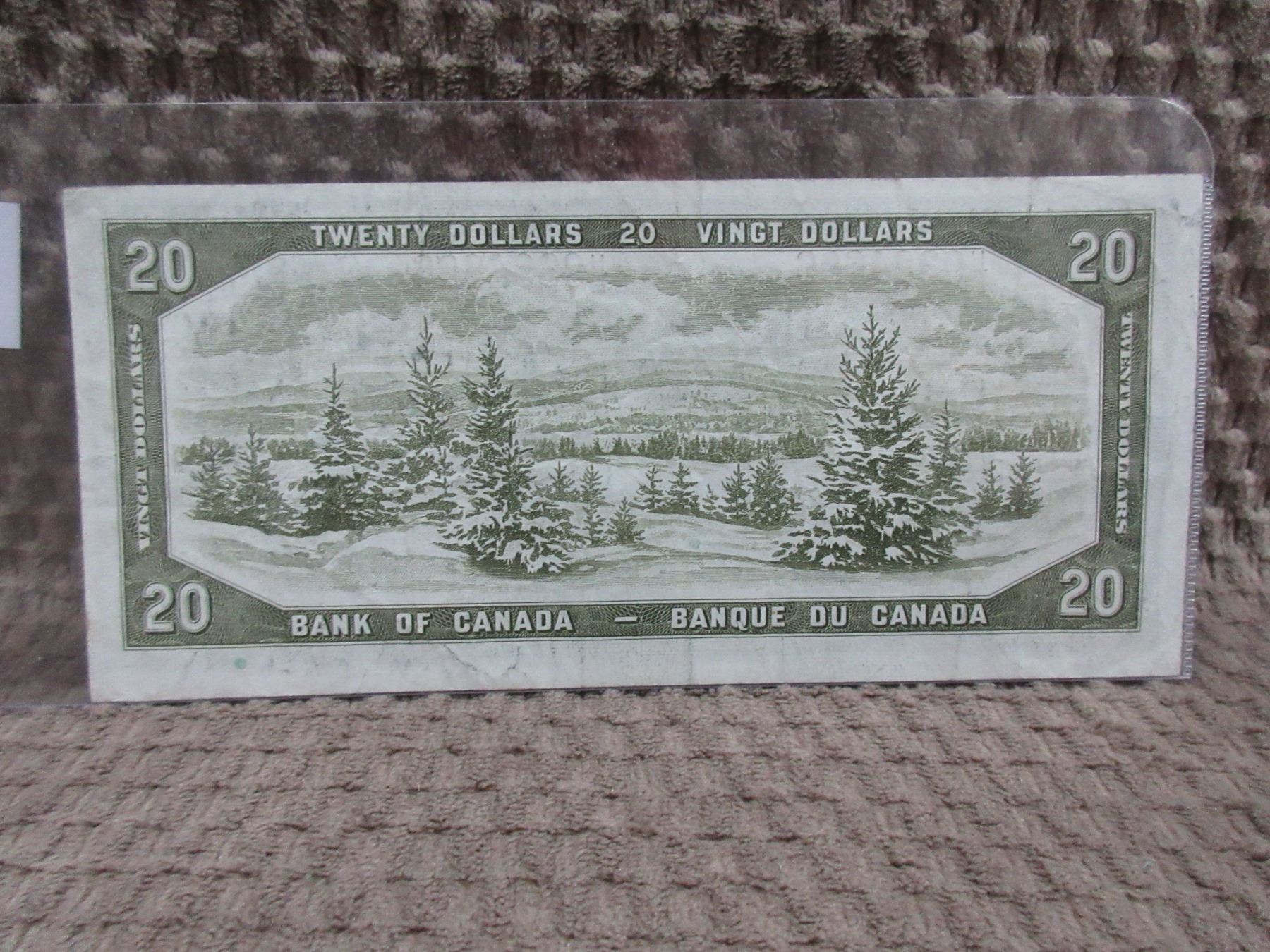 1954 Canadian 20 Dollar Bill 1954 Canadian 20 Dollar Bill