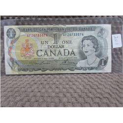 1973 Canadian 1 Dollar Bill