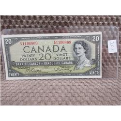 1954 Canadian 20 Dollar Bill