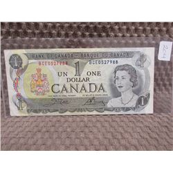 1973 Canadian 1 Dollar Bill