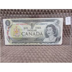 1973 Canadian 1 Dollar Bill