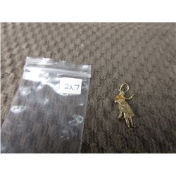 10 KT Gold Charm of Woman 2.47 grams