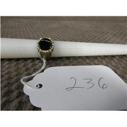 10KT Gold Ring with Black Onyx