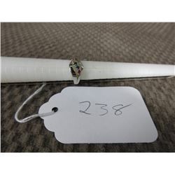 10KT White Gold Family Ring with 4 Stones