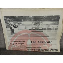 August 28, 1975 Red Deer Advocate "Summer Games"