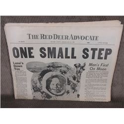 July 21, 1969 Red Deer Advocate "Moon Landing"
