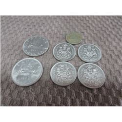 Canadian Coins Total of $4.05