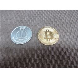 Bitcoin Token & Mardi Gras Dubbloon 1998