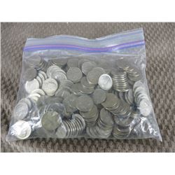 Approximately 185 American Nickels