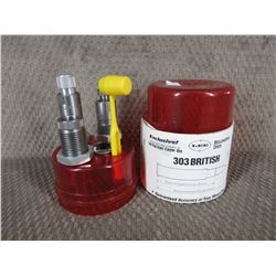 Lee 303 British 3 Die Set with Shell Holder