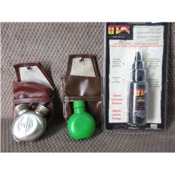 2 Oilers with Cases & Otis Oil