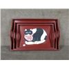 Image 2 : Set of 3 Wood Trays with Cat Pictures