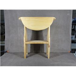 Small Wood Table with Folding Sides