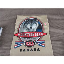 New Wolf T-Shirt Brown XL Made In Canada