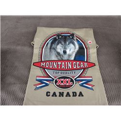 New Wolf T-Shirt Brown XL Made In Canada
