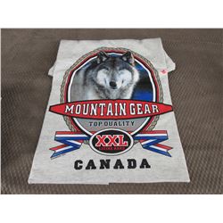 New Wolf T-Shirt Grey XL Made In Canada