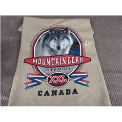New Wolf T-Shirt Brown XXL Made In Canada