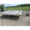 Image 1 : 06 Sled Bed Double Aluminum Frame Tile Snowmobile Trailer 8' W x 10"L