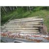 Image 2 : 100 to 110 Treated Sharpened Fence Posts 6.5' Long, 3" to 4" Round