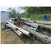 Image 2 : 20 Items - 10- 30' Plus Treated Hydro Poles 10 Approx 1/2 size 12' to 20' , 2 PPcs Al Pipe Section T