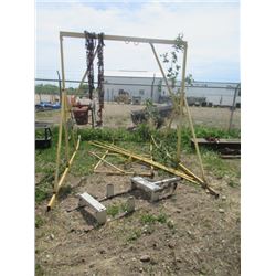 Custom Built Recovery System for Snowmobile That Went Through Lake Ice, w Snowmobile Sleigh Dolly