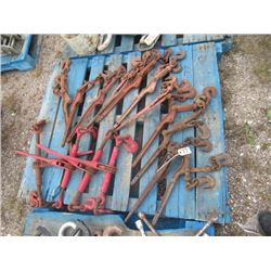 15 Items - 4 Ratchet Load Binders, 11 Load Binders