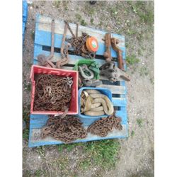Chains & Hooks, Clevis, 1 Ton Chain Rack, 3 Ball Receiver Hitches, 2 Load Binders