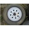 Image 2 : 1) 175/80R 13" Tire & Rim 2) 20.5 x 80 -10"
