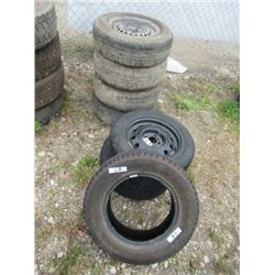 4) Kingstar 195/70R 14 Tires & Rims