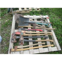 3 Splitting Axes, 4 Shovels & Spades, 7 Axes, Hatchets & Pick A Roo's, Grass Clippers