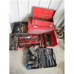 Toolboxes, Air Tools 1/2" 3/4" 3/8' Impacts, Many Hand Tools, Sockets, Screwdrivers, Wrenches