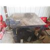 Image 3 : 2 Items - Power Tool Stand, Steel Welding Table w Vice 33" x 33"