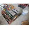 Image 1 : 5 Wood & Metal Carpenter Tool Boxes, & Metal Garbage Can