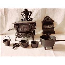 Miniature Crescent Cast Iron Stove