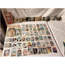 Sports Cards of Various Teams Along with Vintage Postcards