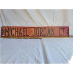 Metal Michael Jordan Street sign
