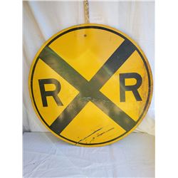 Vintage Railroad Crossing Sign