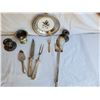 Image 2 : Vintage Sterling Silver Plate with Pheasant Bird and Serving Utensils